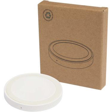 Logo trade promotional giveaways picture of: Freal 15W recycled plastic wireless charging pad