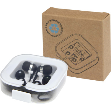 Logo trade promotional merchandise photo of: Baekdu wired Type-C headset with recycled plastic storage box