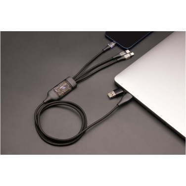 Logotrade promotional giveaway picture of: SCX.design C50 5-in-1 fast charging 100W/5A cable with digital display