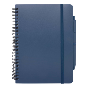 Logotrade corporate gifts photo of: Thalaasa A5 ocean-bound hard cover notebook with ballpoint pen (black ink)