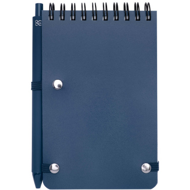 Logo trade promotional giveaway photo of: Thalaasa A6 hard cover ocean-bound notebook with ballpoint pen (black ink)