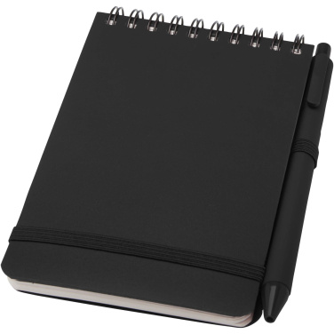 Logotrade promotional giveaway picture of: Thalaasa A6 hard cover ocean-bound notebook with ballpoint pen (black ink)