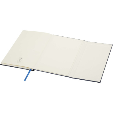 Logo trade advertising products image of: Alejandra A5 recycled plastic hard cover notebook