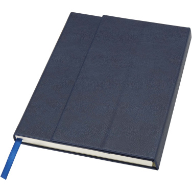Logotrade promotional product image of: Alejandra A5 recycled plastic hard cover notebook