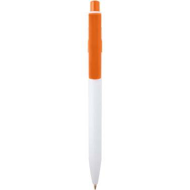 Logo trade promotional merchandise photo of: Unica recycled plastic ballpoint pen (black ink)
