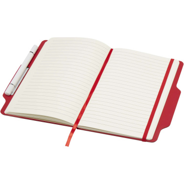 Logo trade promotional item photo of: Nexus A5 hard cover notebook with pen and pencil combo (black ink)