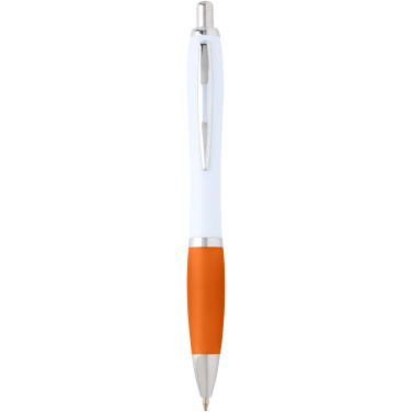 Logo trade promotional giveaway photo of: Nash recycled plastic ballpoint pen (blue ink)