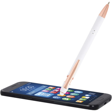 Logo trade promotional products image of: Nanna ballpoint pen with rose gold finish (blue ink)
