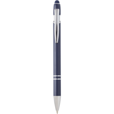 Logo trade promotional giveaways picture of: Kish ballpoint pen with silver finish (blue ink)