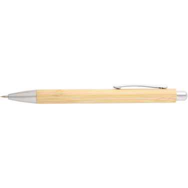 Logotrade promotional items photo of: Oblys bamboo ballpoint pen and mechanical pencil set (black ink)