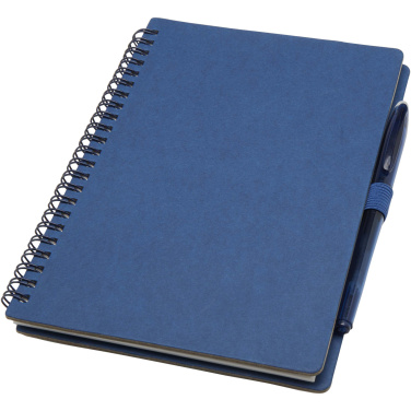 Logo trade advertising products image of: Slate reusable soft cover notebook and pen set (black ink)