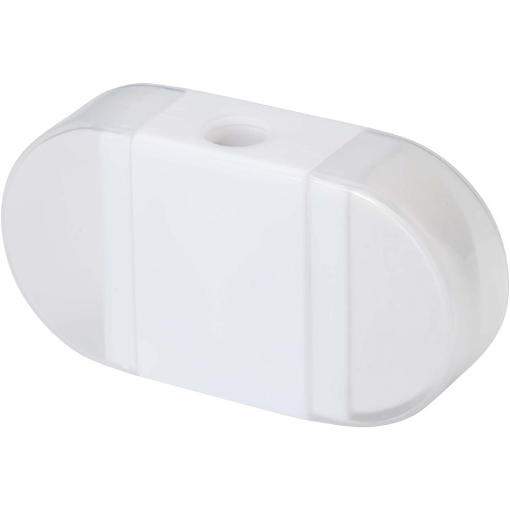 Logo trade promotional giveaway photo of: Velvi pencil sharpener with eraser 