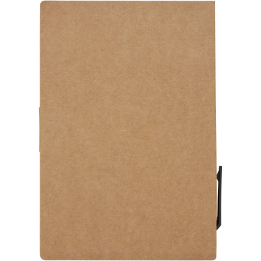 Logo trade promotional giveaways image of: Swift sticky notes booklet with ballpoint pen (black ink)
