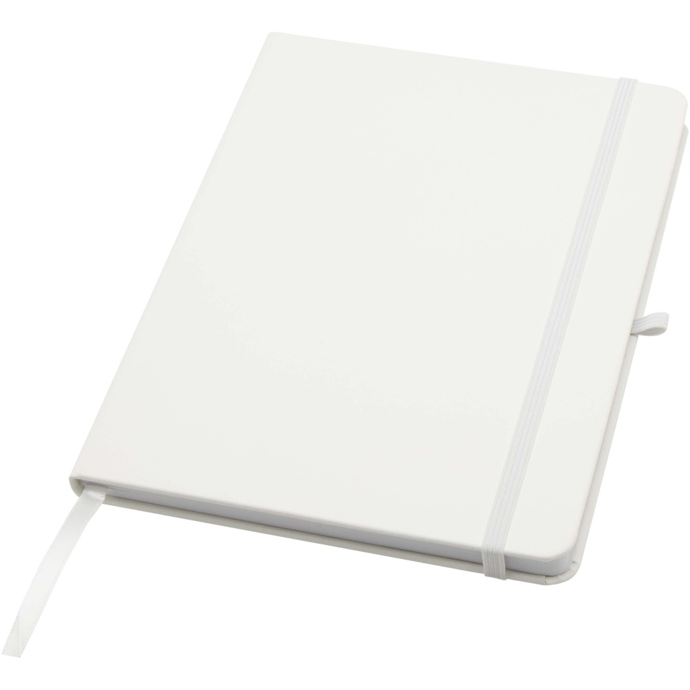 Logotrade promotional giveaway image of: Teak A5 recycled hard cover notebook with lined pages