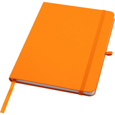 Logotrade business gift image of: Teak A5 recycled hard cover notebook with lined pages