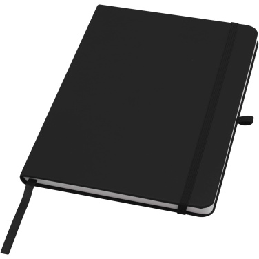 Logo trade corporate gifts picture of: Teak A5 recycled hard cover notebook with lined pages