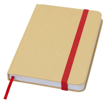 Logo trade corporate gifts picture of: Reed A6 recycled hard cover notebook with plain pages