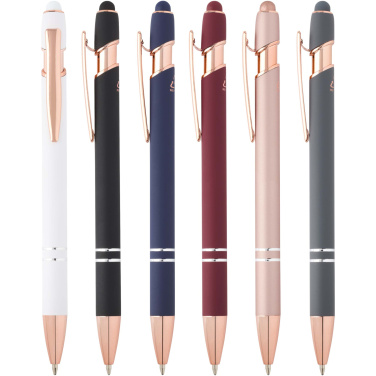 Logotrade advertising product image of: Nanna ballpoint pen with rose gold finish (black ink)