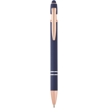 Logo trade promotional merchandise photo of: Nanna ballpoint pen with rose gold finish (black ink)
