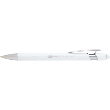 Logo trade promotional products picture of: Kish ballpoint pen with silver finish (black ink)