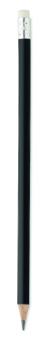Logo trade business gifts image of: Natural pencil with eraser