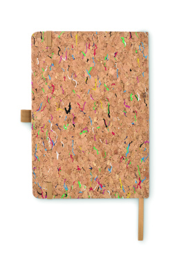 Logo trade promotional gifts image of: A5 cork coloured notebook