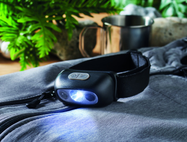 Logo trade promotional gift photo of: Rechargeable LED head torch