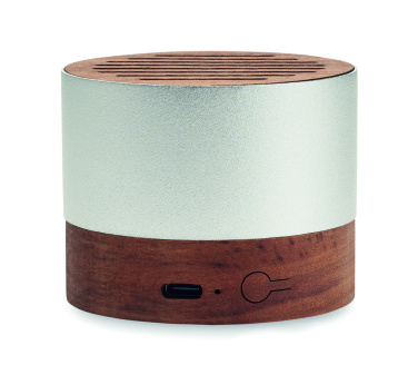 Logo trade corporate gifts picture of: Recycled aluminium speaker