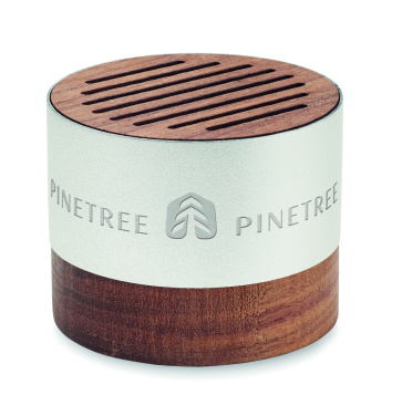 Logo trade promotional giveaways picture of: Recycled aluminium speaker
