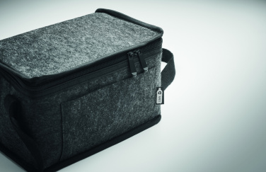 Logo trade promotional giveaways image of: RPET felt cooler bag