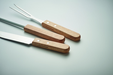 Logo trade business gifts image of: Stainless steel barbecue tools