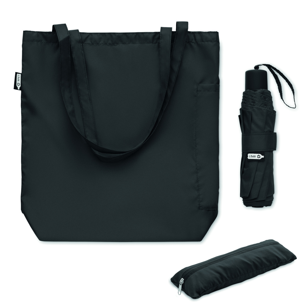 Logotrade promotional gift image of: 21 inch RPET umbrella set