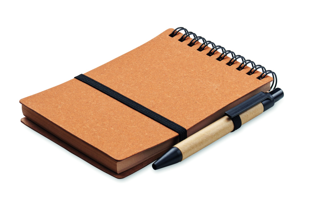 Logo trade corporate gifts picture of: Recycled notebook with ball pen