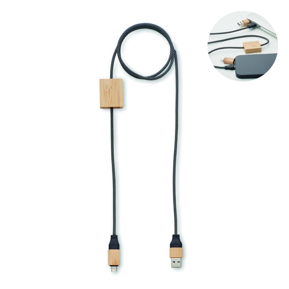 Logo trade promotional items image of: 60W charging cable