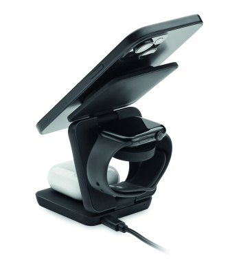 Logo trade promotional products picture of: 3in1 foldable charging station