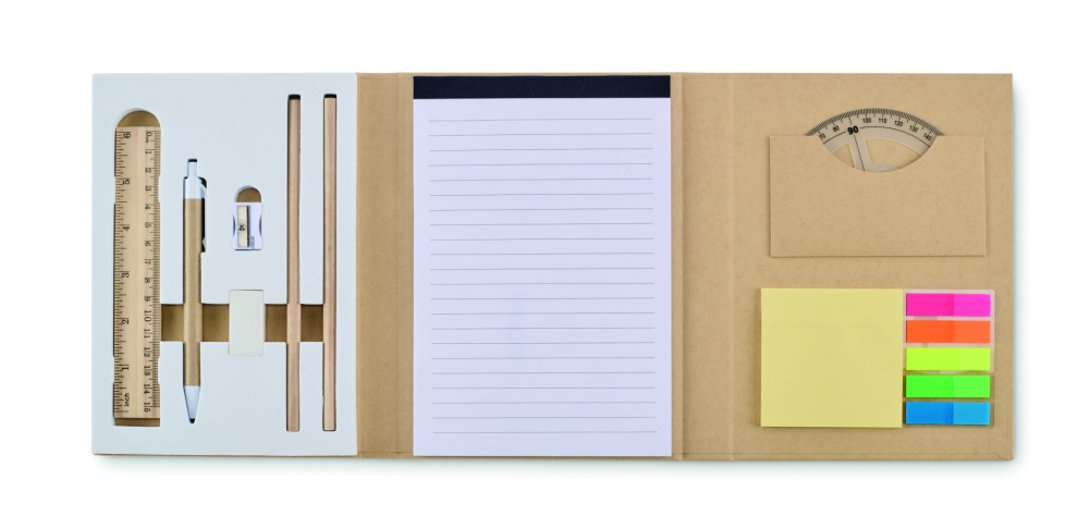 Logo trade promotional product photo of: Stationary set with notepad