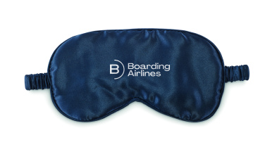 Logo trade corporate gifts image of: Soft polyester eye mask