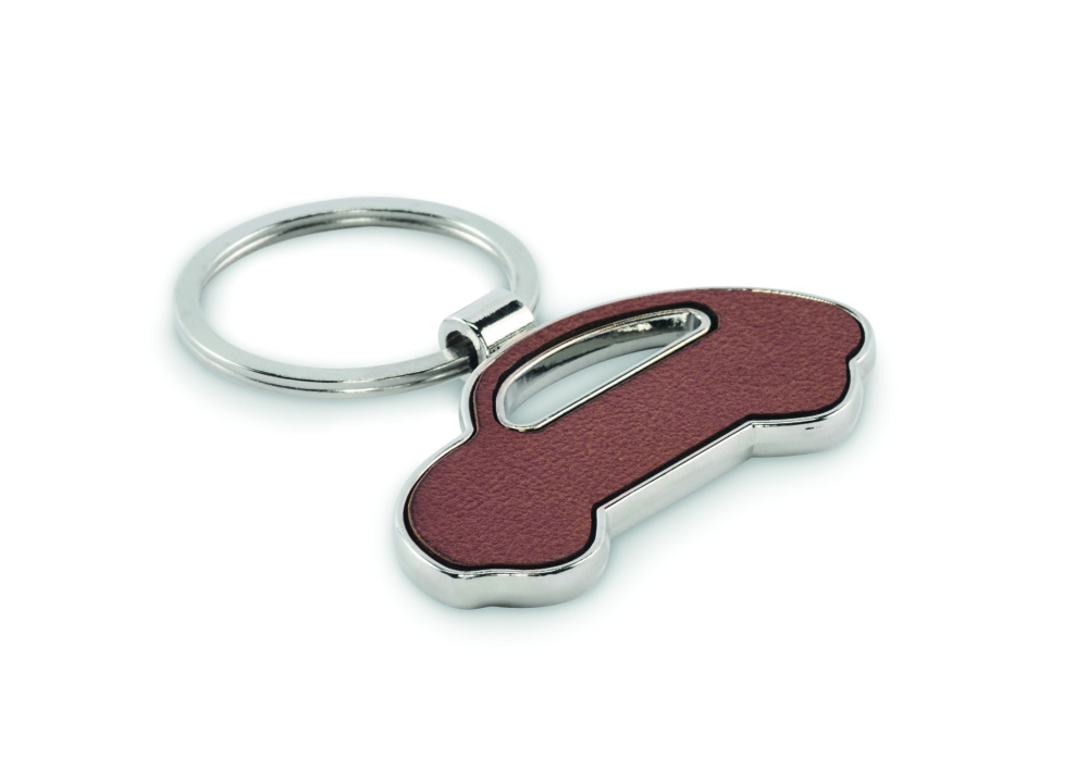 Logo trade promotional items image of: Car shaped key ring