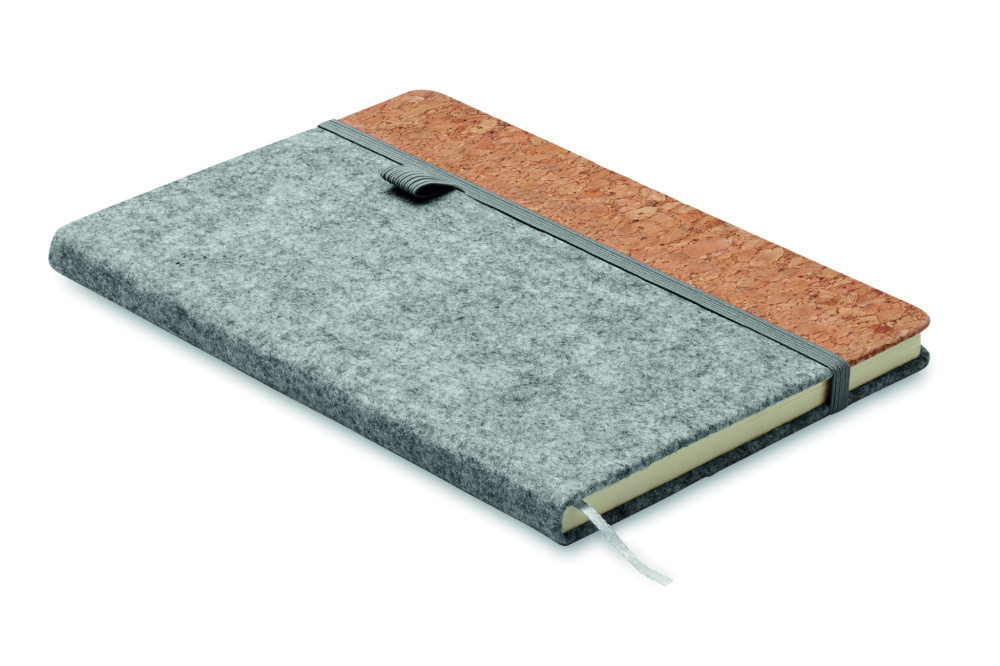 Logotrade promotional giveaway picture of: A5 RPET cork notebook