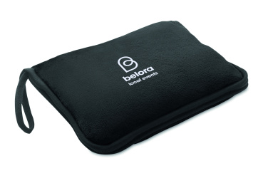Logo trade business gift photo of: 2 in 1 travel blanket set
