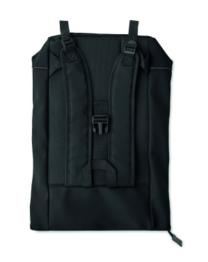 Logo trade corporate gifts image of: Laptop 15" roll top PU backpack