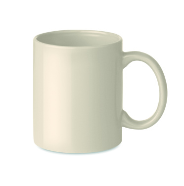 Logo trade promotional giveaways image of: Coloured ceramic mug 300ml