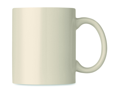 Logo trade promotional giveaways image of: Coloured ceramic mug 300ml