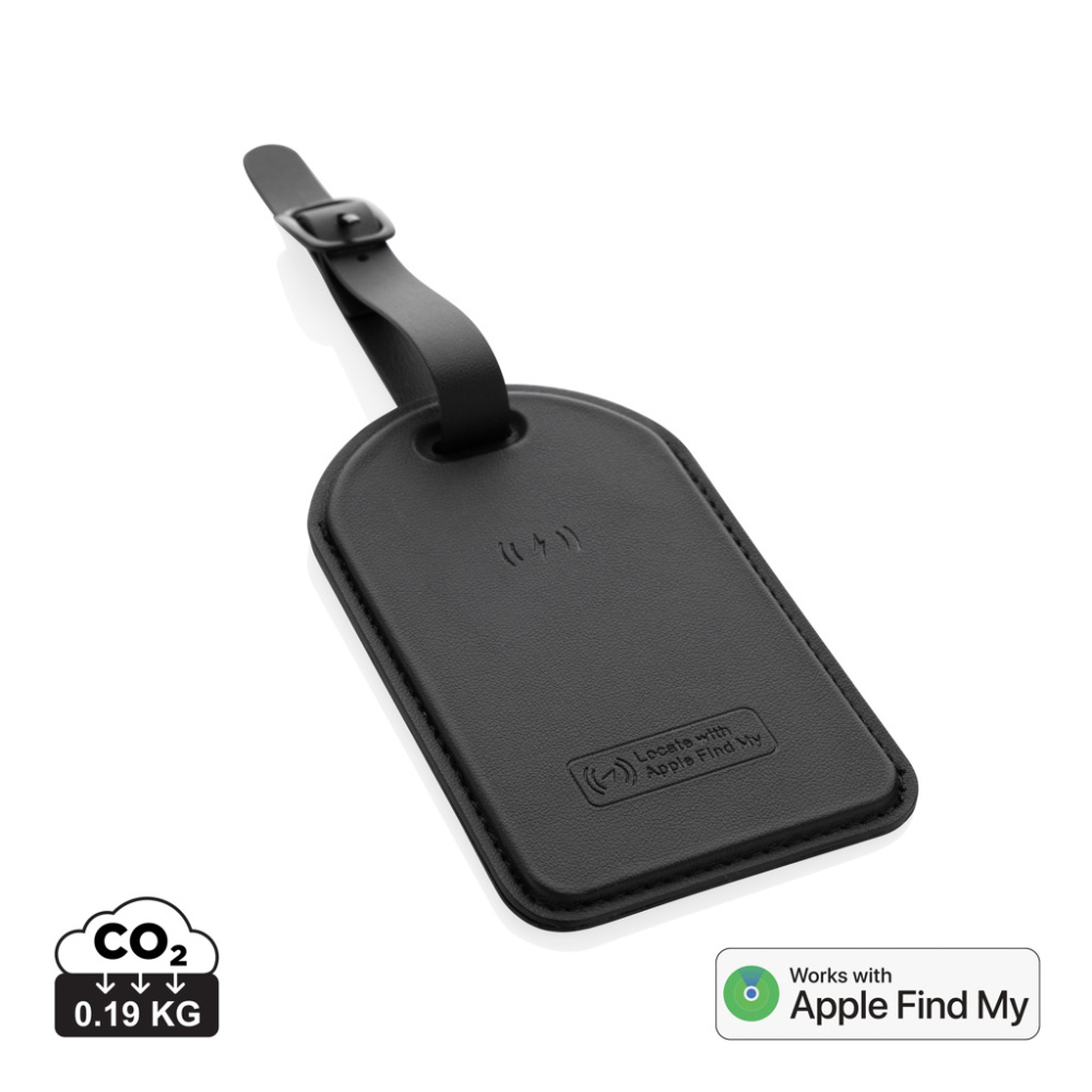 Logo trade advertising product photo of: Globetrack RCSrPolyester luggage tag with worldwide locating