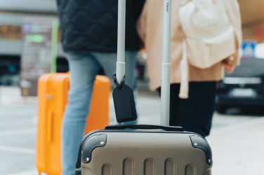 Logo trade promotional product photo of: Globetrack RCSrPolyester luggage tag with worldwide locating
