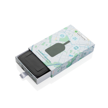 Logo trade promotional gifts image of: Globetrack RCSrPolyester luggage tag with worldwide locating