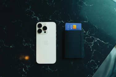 Logotrade advertising product picture of: Seekcard RCS rpolyester card wallet with worldwide locating