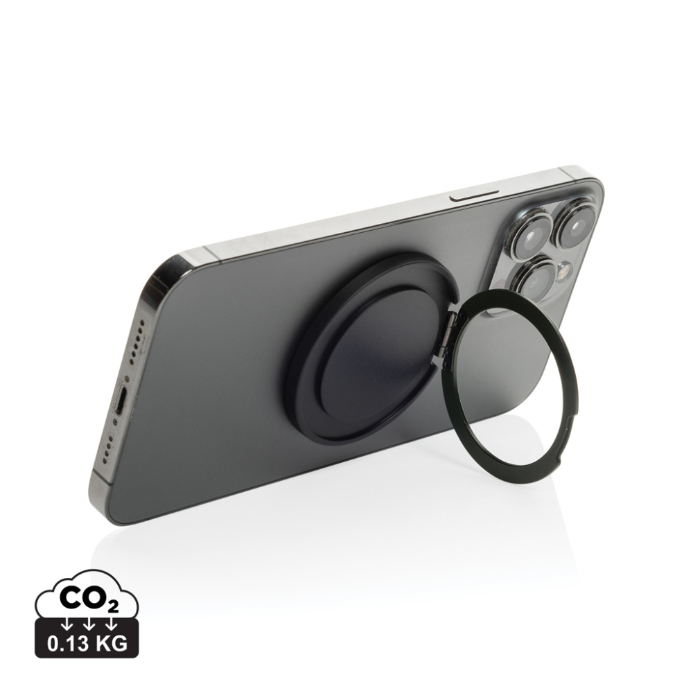 Logo trade advertising products picture of: Terra Magnetic RCS rplastic magnetic phone holder with ring