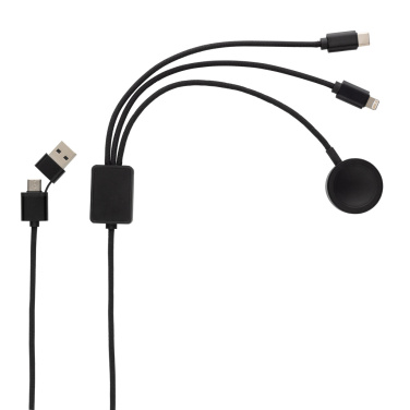 Logo trade promotional giveaways image of: Terra RCS rPET 6-in-1 charging cable with watch charger