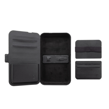 Logo trade promotional merchandise image of: Swiss Peak RCS recycled travel case with 3 in 1 charger